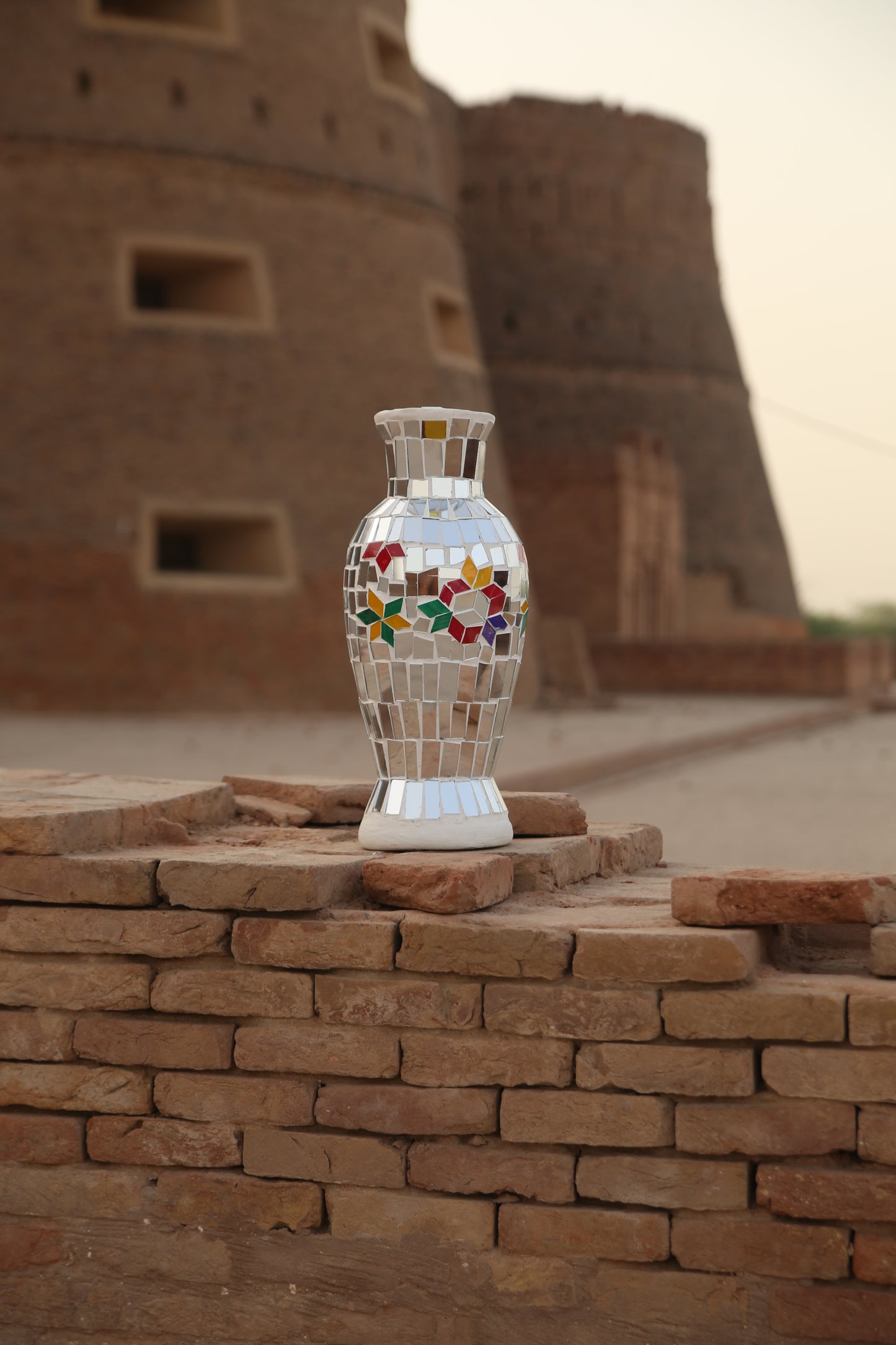 Spire Mosaic Vase