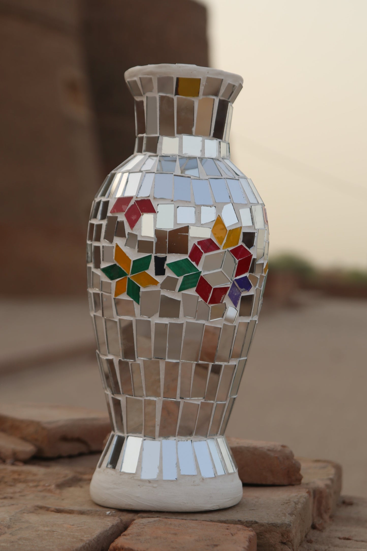 Spire Mosaic Vase