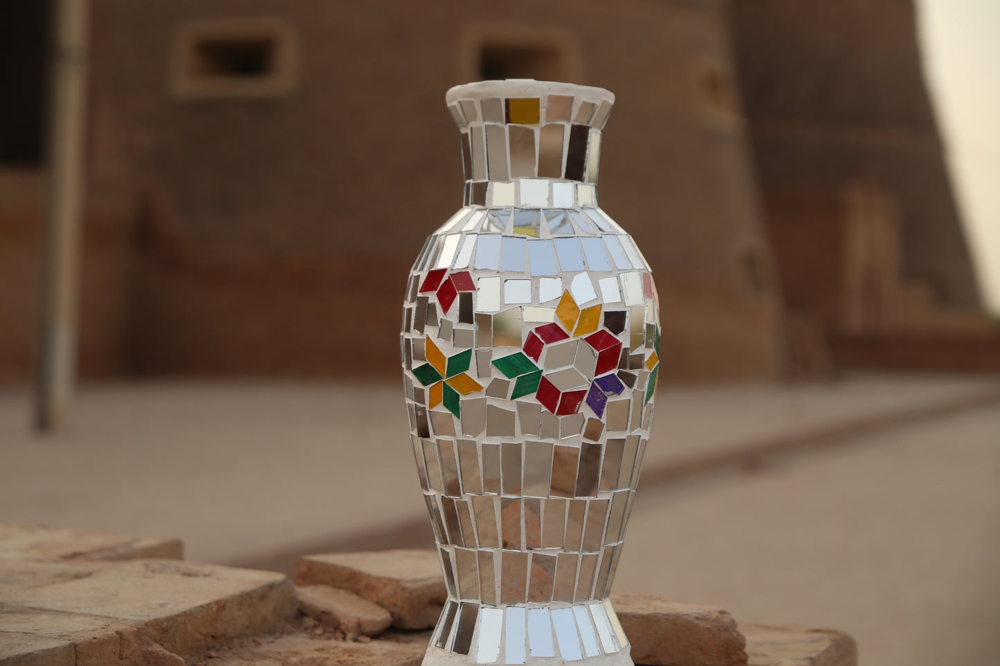 Spire Mosaic Vase