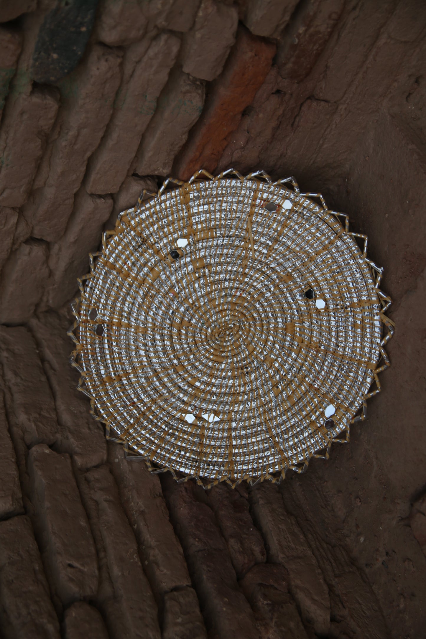 Yellow "Desi Chabbi" - Handwoven Roti & Paratha Serving Mat