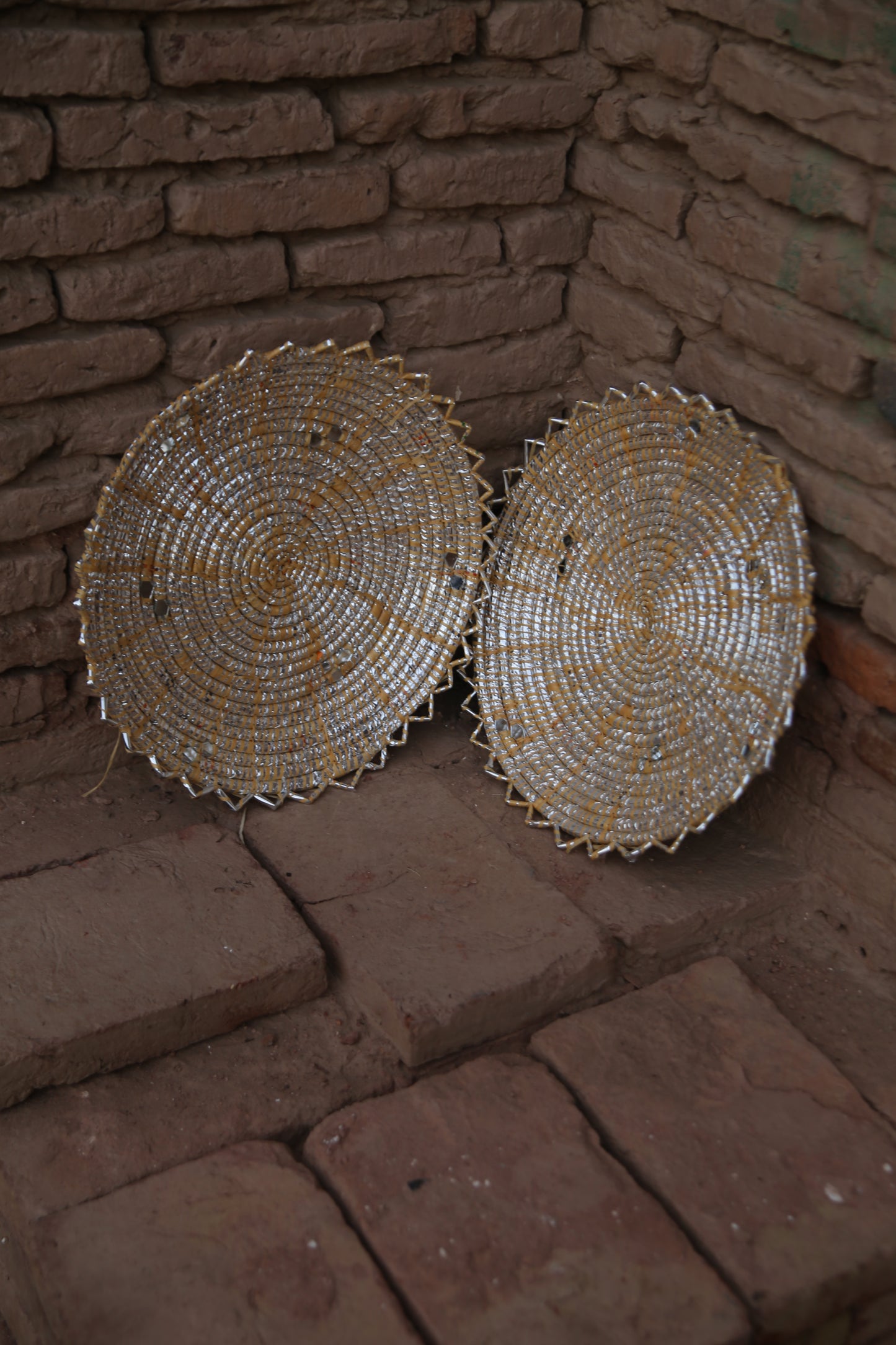 Yellow "Desi Chabbi" - Handwoven Roti & Paratha Serving Mat