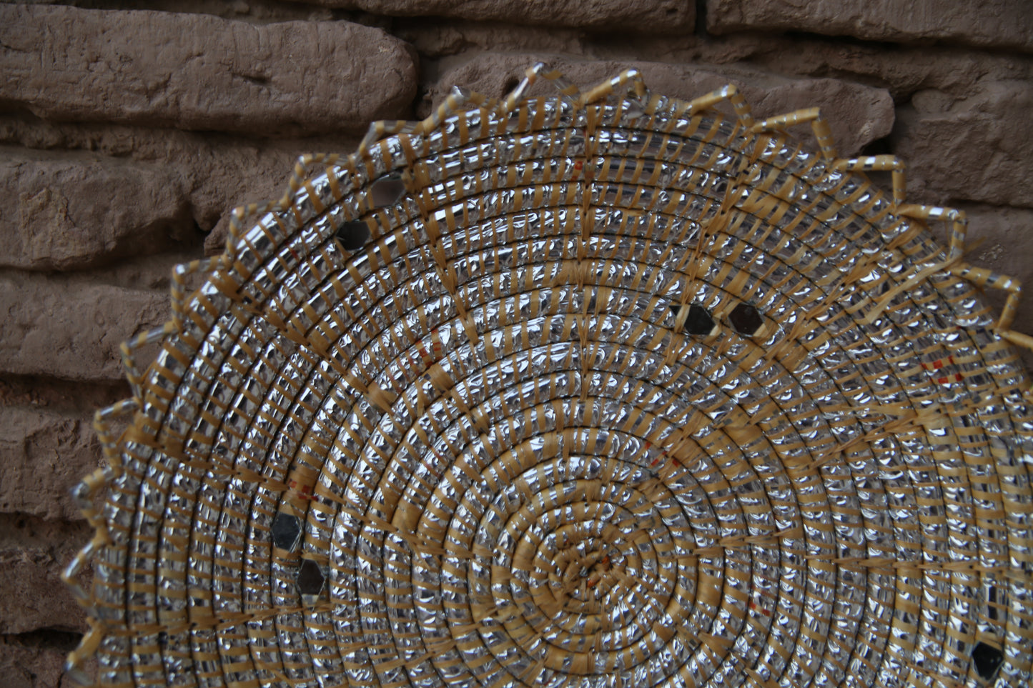 Yellow "Desi Chabbi" - Handwoven Roti & Paratha Serving Mat