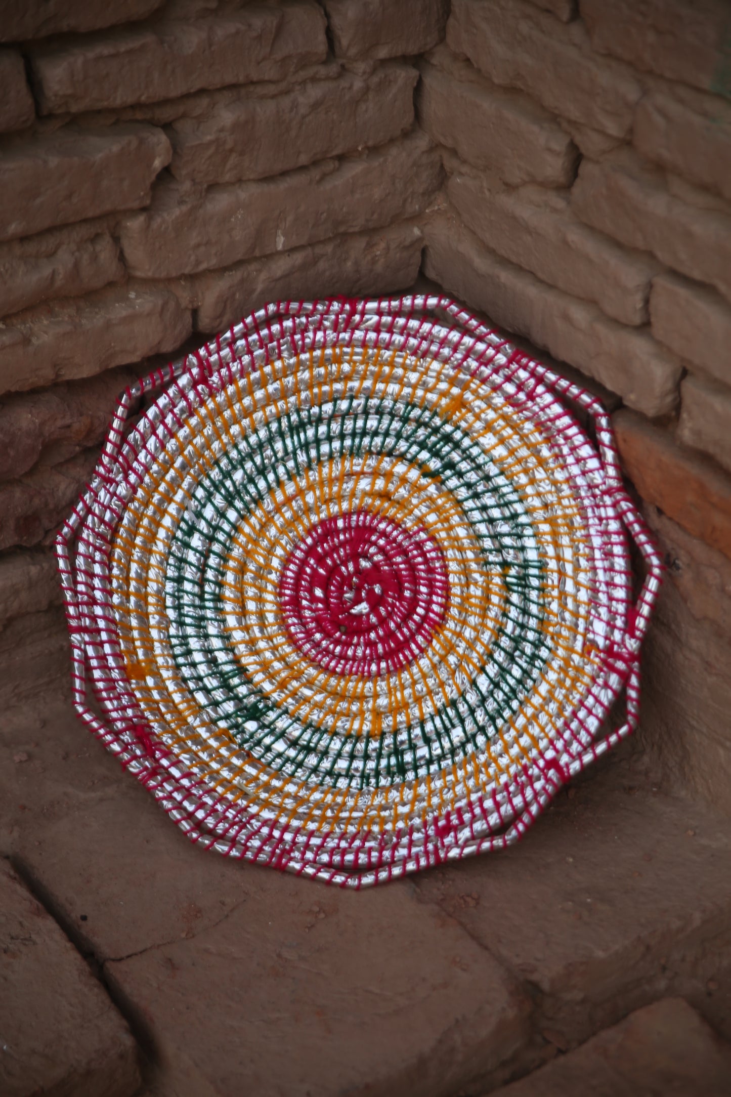 Multicolour "Desi Chabbi" - Handwoven Roti & Paratha Serving Mat